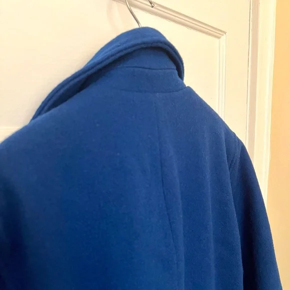 American Apparel Blue Wool Coat - Picture 3 of 11